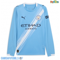 Camisa de time de futebol Manchester City Replicas 1º Equipamento 2025-26 Manga Comprida